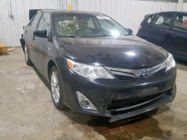 4T1BD1FK3CU050038 - 2012 TOYOTA CAMRY HYBR BLACK photo 1