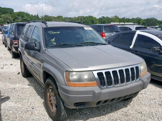 1J4GW48S22C172018 - 2002 JEEP GRAND CHER GRAY photo 1