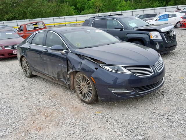 3LN6L2LU7ER813110 - 2014 LINCOLN MKZ HYBRID BLUE photo 1