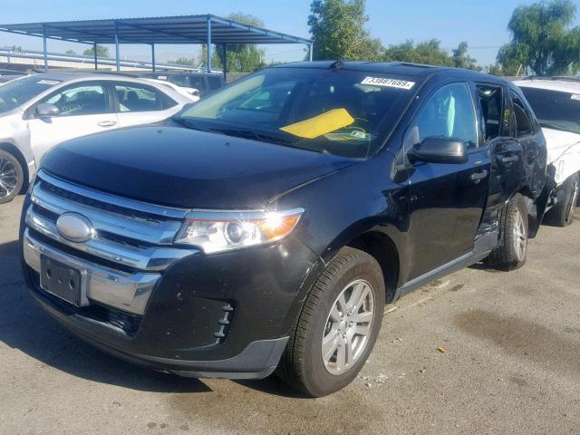 2FMDK3GC3CBA59071 - 2012 FORD EDGE SE BLACK photo 2