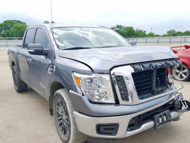 1N6AA1EK3HN525910 - 2017 NISSAN TITAN S GRAY photo 1