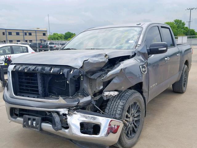 1N6AA1EK3HN525910 - 2017 NISSAN TITAN S GRAY photo 2