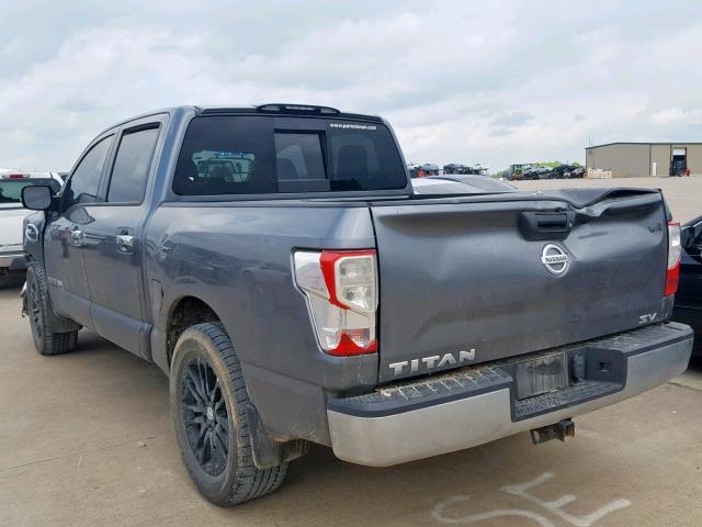 1N6AA1EK3HN525910 - 2017 NISSAN TITAN S GRAY photo 3