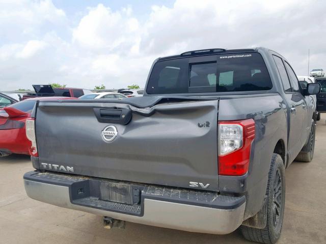 1N6AA1EK3HN525910 - 2017 NISSAN TITAN S GRAY photo 4