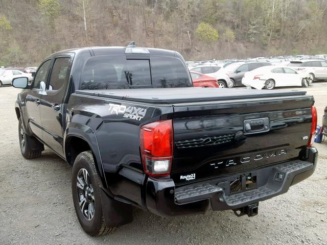 3TMCZ5AN8JM136918 - 2018 TOYOTA TACOMA DOU Қара фото 3