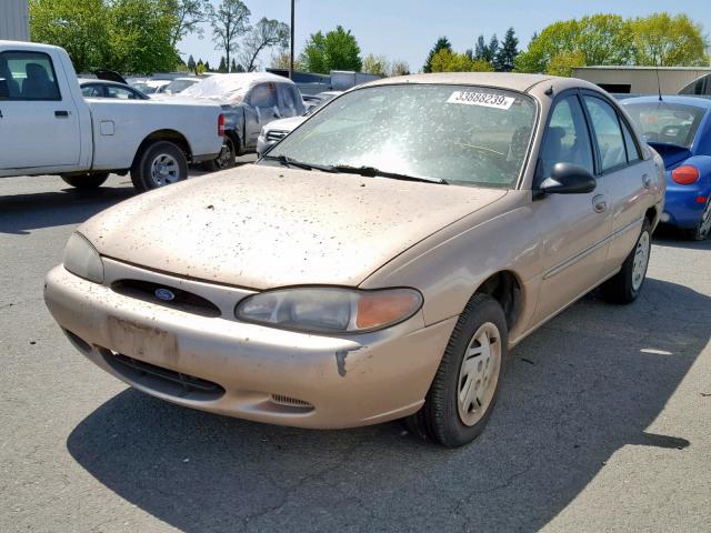 1FALP13P6VW235116 - 1997 FORD ESCORT LX BEIGE photo 2