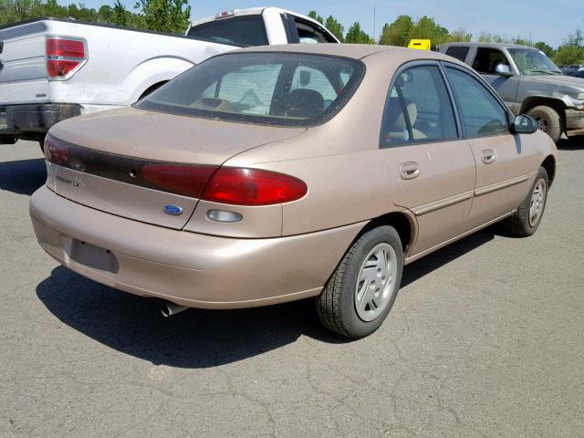 1FALP13P6VW235116 - 1997 FORD ESCORT LX BEIGE photo 4