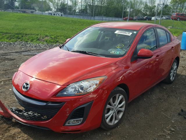 JM1BL1S64A1246889 - 2010 MAZDA 3 S RED photo 2