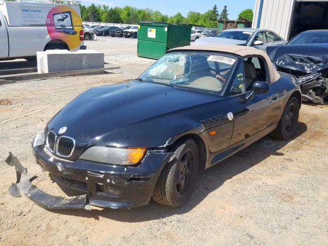 4USCH7323WLD15827 - 1998 BMW Z3 1.9 BLACK photo 2