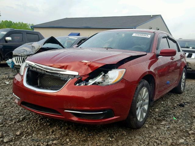 1C3CCBBB4DN602119 - 2013 CHRYSLER 200 TOURIN MAROON photo 2