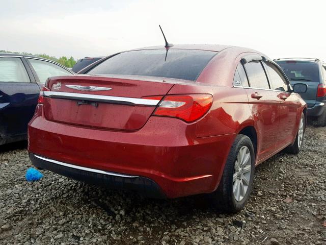 1C3CCBBB4DN602119 - 2013 CHRYSLER 200 TOURIN MAROON photo 4