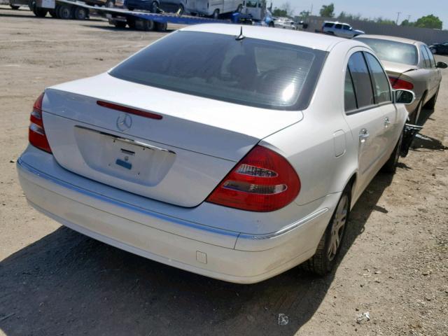 WDBUF65J54A485710 - 2004 MERCEDES-BENZ E 320 WHITE photo 4