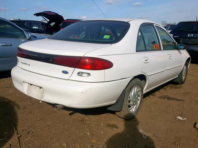 1FALP13P6VW226139 - 1997 FORD ESCORT LX WHITE photo 4