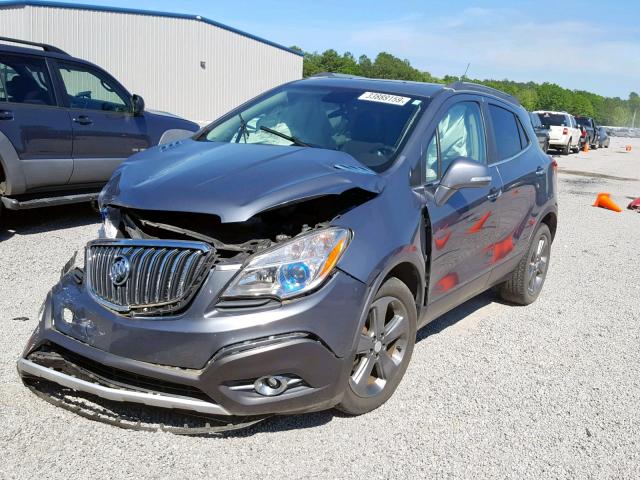 KL4CJBSB5EB516137 - 2014 BUICK ENCORE CON GRAY photo 2