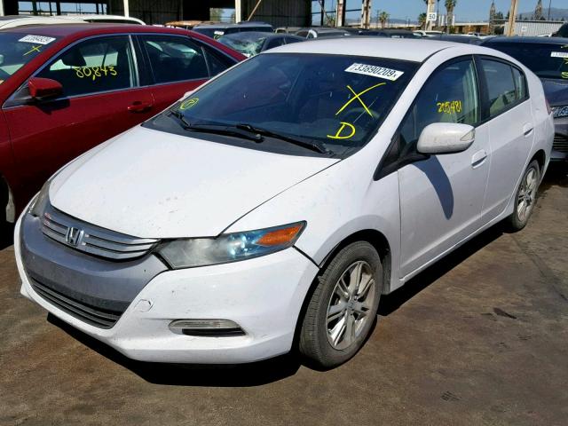 JHMZE2H79AS025974 - 2010 HONDA INSIGHT EX WHITE photo 2