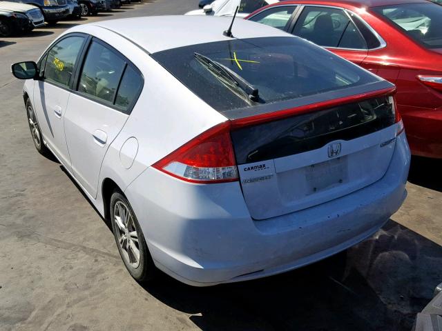 JHMZE2H79AS025974 - 2010 HONDA INSIGHT EX WHITE photo 3