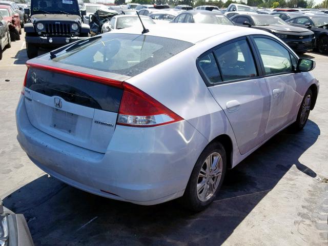 JHMZE2H79AS025974 - 2010 HONDA INSIGHT EX WHITE photo 4