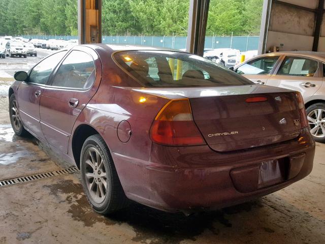 2C3HE66G9XH842132 - 1999 CHRYSLER 300M BURGUNDY photo 3