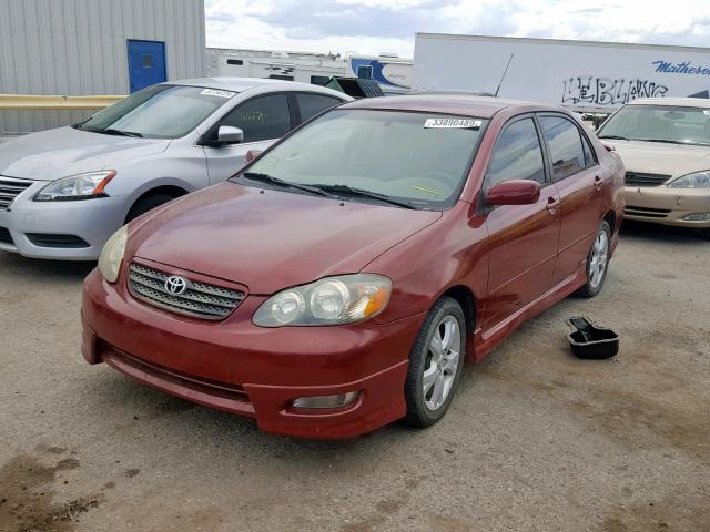 2T1BY32EX6C551031 - 2006 TOYOTA COROLLA XR RED photo 2