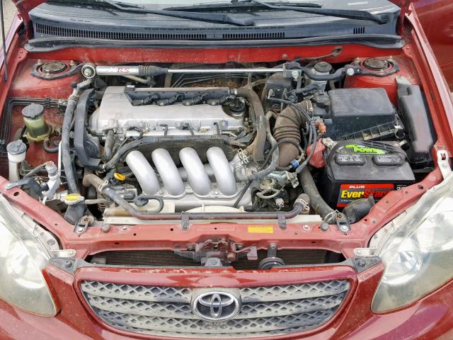 2T1BY32EX6C551031 - 2006 TOYOTA COROLLA XR RED photo 7