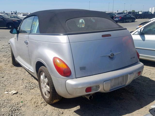 3C3EY55E75T604112 - 2005 CHRYSLER PT CRUISER SILVER photo 3