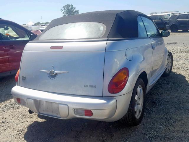 3C3EY55E75T604112 - 2005 CHRYSLER PT CRUISER SILVER photo 4