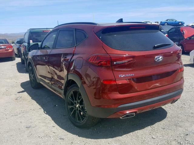 KM8J3CAL4KU926513 - 2019 HYUNDAI TUCSON LIM RED photo 3