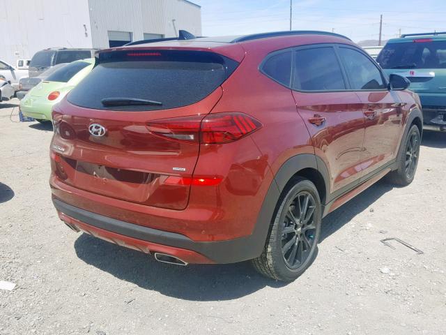 KM8J3CAL4KU926513 - 2019 HYUNDAI TUCSON LIM RED photo 4