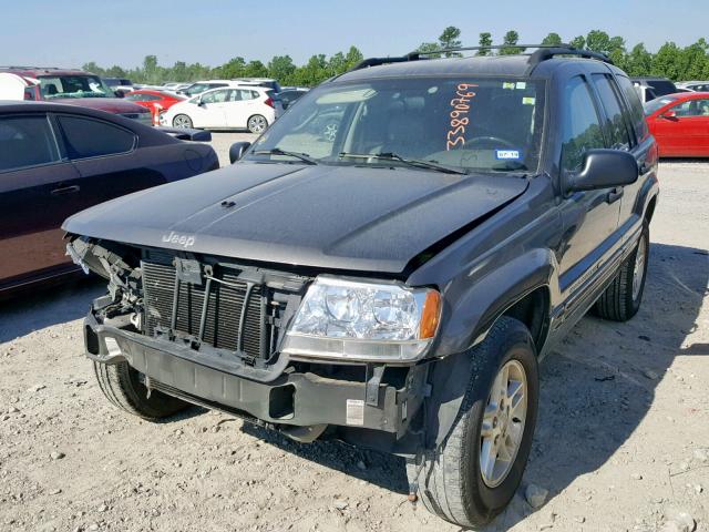 1J4GX48S94C213812 - 2004 JEEP GRAND CHER CHARCOAL photo 2