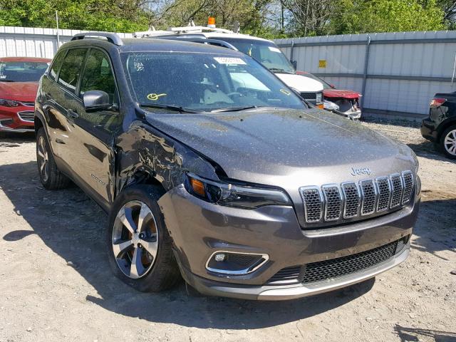 1C4PJLDB0KD300786 - 2019 JEEP CHEROKEE L GRAY photo 1