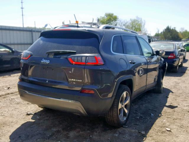 1C4PJLDB0KD300786 - 2019 JEEP CHEROKEE L GRAY photo 4