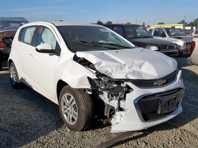 1G1JG6SH3J4104541 - 2018 CHEVROLET SONIC WHITE photo 1