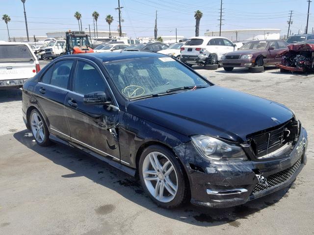 WDDGF4HB9ER308867 - 2014 MERCEDES-BENZ C 250 BLACK photo 1