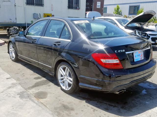 WDDGF4HB9ER308867 - 2014 MERCEDES-BENZ C 250 BLACK photo 3