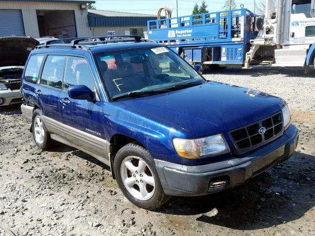 JF1SF65591H719982 - 2001 SUBARU FORESTER S BLUE photo 1