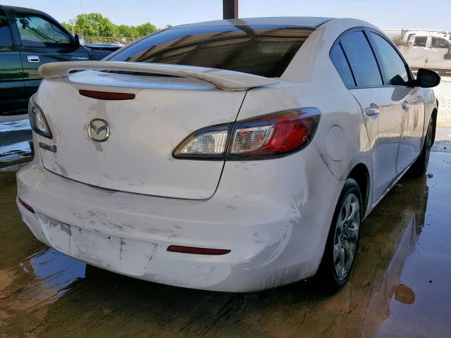 JM1BL1UF9C1523312 - 2012 MAZDA 3 I WHITE photo 4