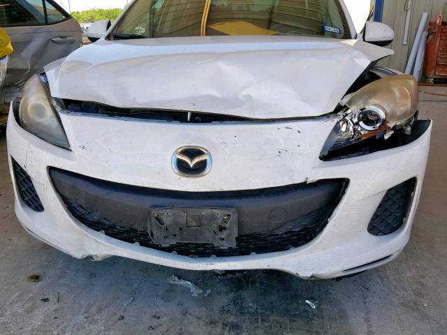 JM1BL1UF9C1523312 - 2012 MAZDA 3 I WHITE photo 9