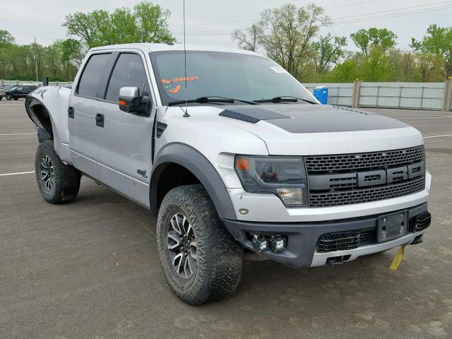 1FTFW1R65DFB44619 - 2013 FORD F150 SVT R SILVER photo 1