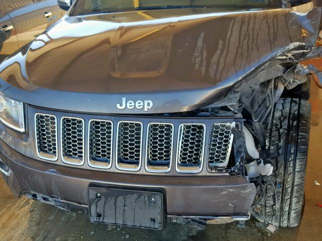 1C4RJEBG1EC449110 - 2014 JEEP GRAND CHER GRAY photo 7