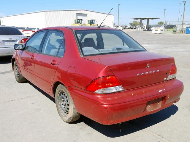 JA3AJ26E23U024666 - 2003 MITSUBISHI LANCER ES RED photo 3