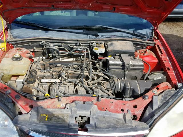 1FAFP34N96W155901 - 2006 FORD FOCUS ZX4 RED photo 7