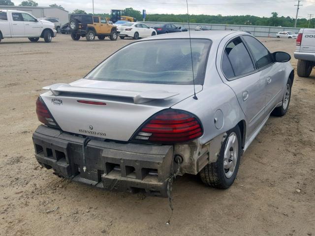 1G2NE52E75M243631 - 2005 PONTIAC GRAND AM S SILVER photo 4