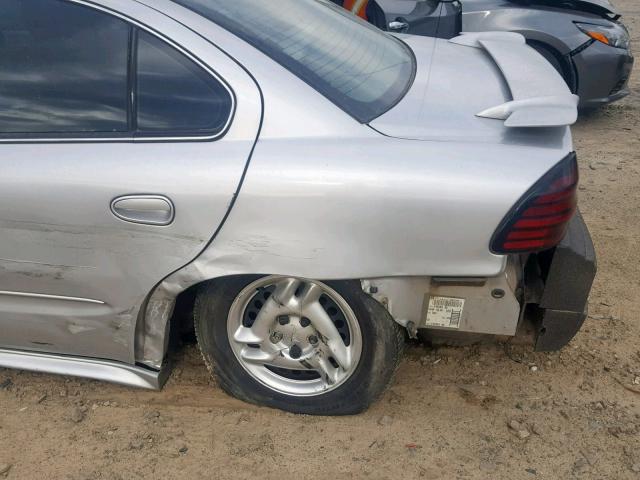 1G2NE52E75M243631 - 2005 PONTIAC GRAND AM S SILVER photo 9