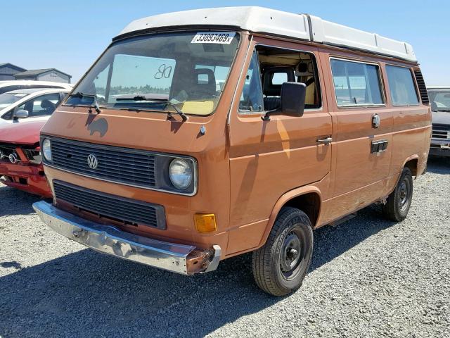 WV2ZB0252EH128874 - 1984 VOLKSWAGEN VANAGON CA TAN photo 2