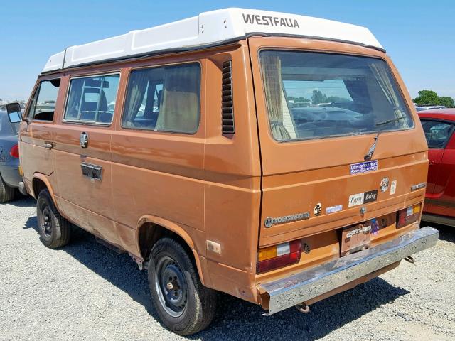 WV2ZB0252EH128874 - 1984 VOLKSWAGEN VANAGON CA TAN photo 3