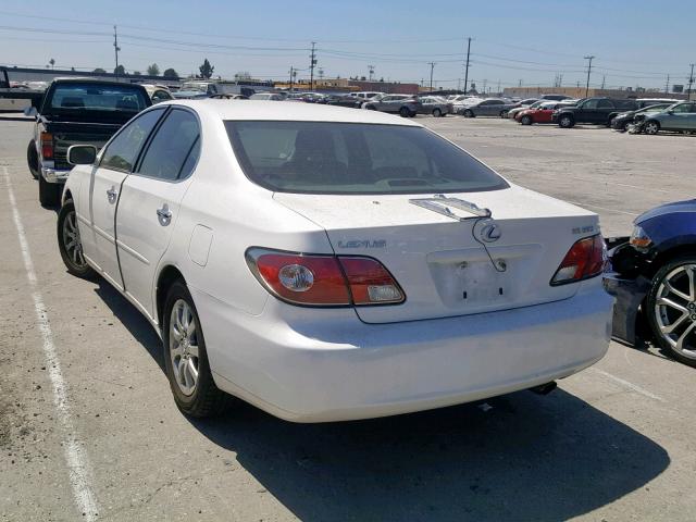 JTHBA30G645019244 - 2004 LEXUS ES 330 WHITE photo 3