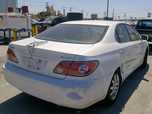 JTHBA30G645019244 - 2004 LEXUS ES 330 WHITE photo 4