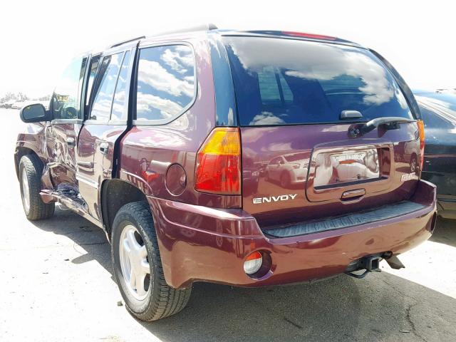 1GKDS13S072117532 - 2007 GMC ENVOY MAROON photo 3