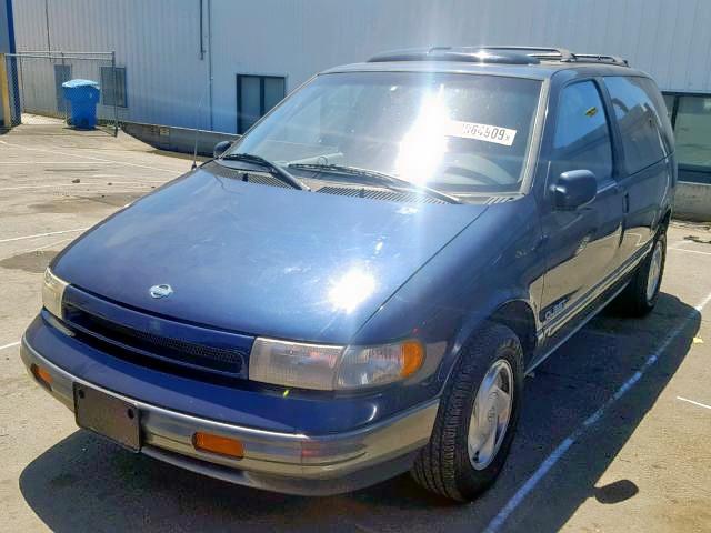 4N2DN11W3SD835689 - 1995 NISSAN QUEST XE BLUE photo 2