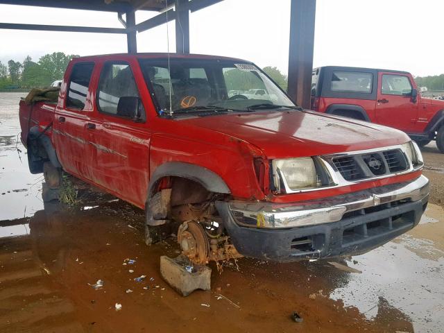 1N6ED27T3YC339526 - 2000 NISSAN FRONTIER C RED photo 1